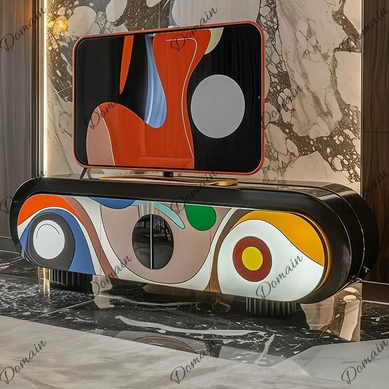 M, need customization, decorative designer creative TV cabinet art high-end living room storage furniture