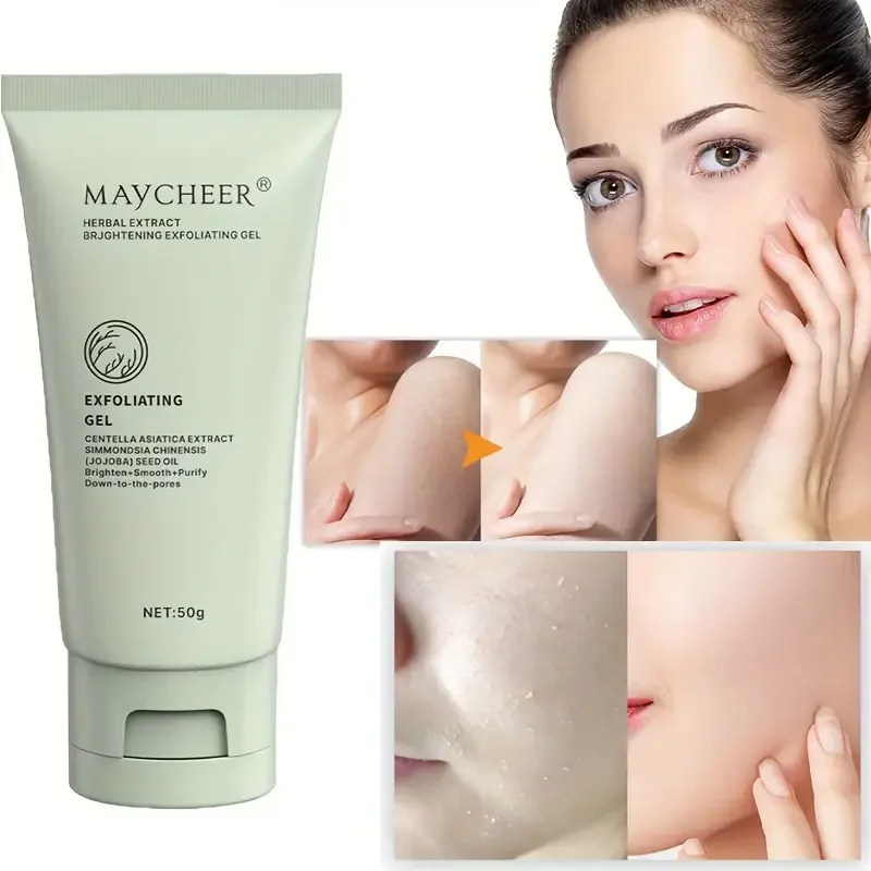 جل مقشر بخلاصة عشبية، جل تنظيف، مسام تنظيف عميقة للوجه وتقشير، منتجات العناية بالبشرة المرطبة #2
