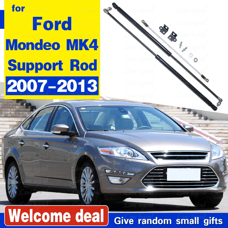 

Передняя крышка капота для Ford Mondeo mk4 2007-2013, модифицированные газовые стойки, пружинный демпфер, подъемная опора, задний стержень