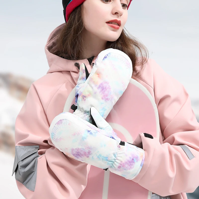 Gants de Ski épais et chauds pour femmes, mitaines imperméables pour écran tactile, pour extérieur, équitation, alpinisme, Snowboard, coupe-vent, nouvelle collection