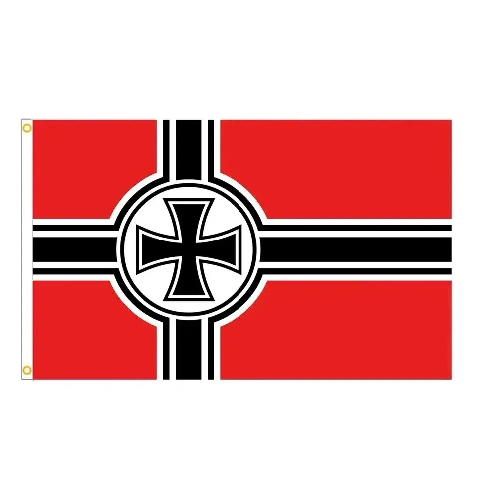 Steel Ambition German Cross Flag Outdoor Banner Decor Flag 90x150cm Polyester