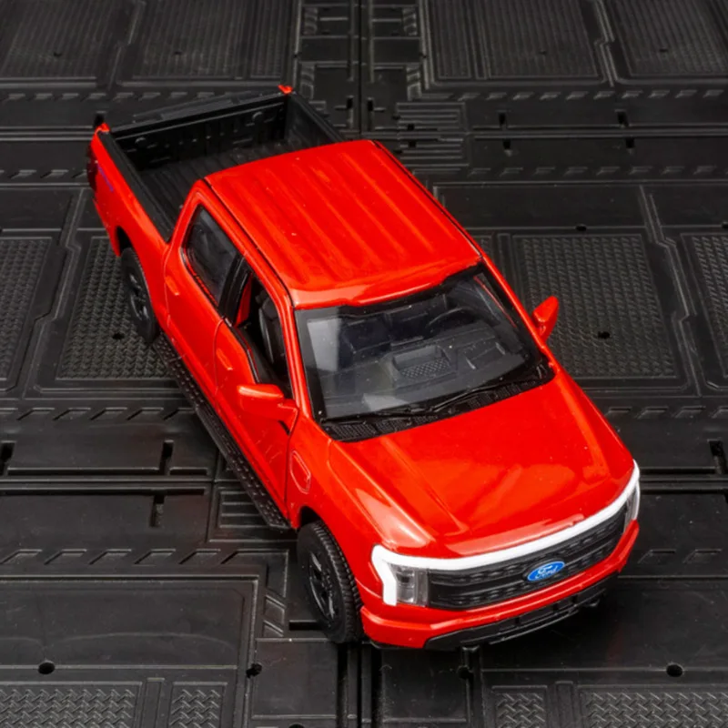 1:36 Ford Raptor F150 Pickup Alloy New Energy Car Model Diecast Metal Toy Off-road Vehicles Car Model Sound and Light Kids Gifts