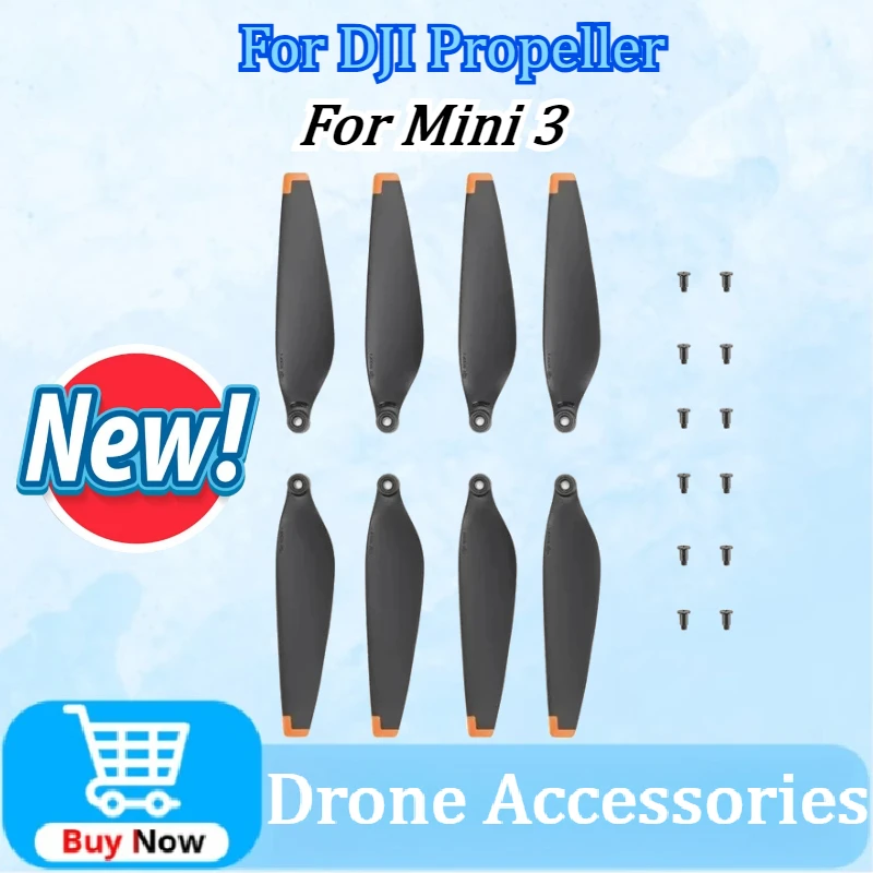 

Newly Upgraded Drone Propeller For DJI Mini 3 Low Noise Propellers Blades with Screws Spare Part 8pcs/Pack High Quality in Stock