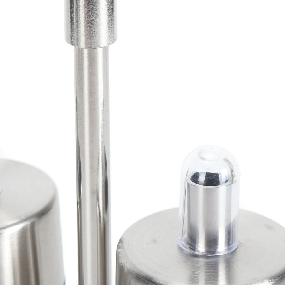 2pcs/3pcs/4pcs 80ml Oil Dispenser Bottle 304 Stainless Steel Base Stand Vinegar Cruet Set Salt Shaker Set Kitchen Organization