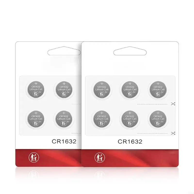 T3LB 6 Count CR1632 Button Batteries 3V for Watches and Small Electronics