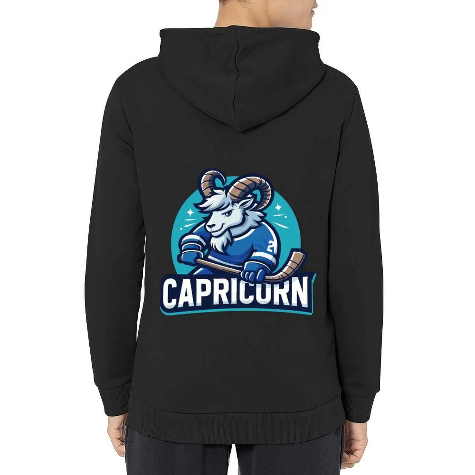 

Zodiac Capricorn Hockey Hoodie men's sweat-shirt set male clothes men's clothes men's winter sweater man hoodie