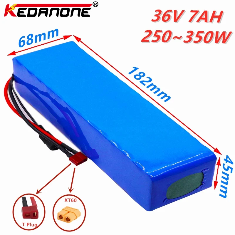 

36V 7Ah 10s2p 18650 electric scooter lithium battery 7000mah, refitting electric bicycle 42V protection PCB + 42V charger