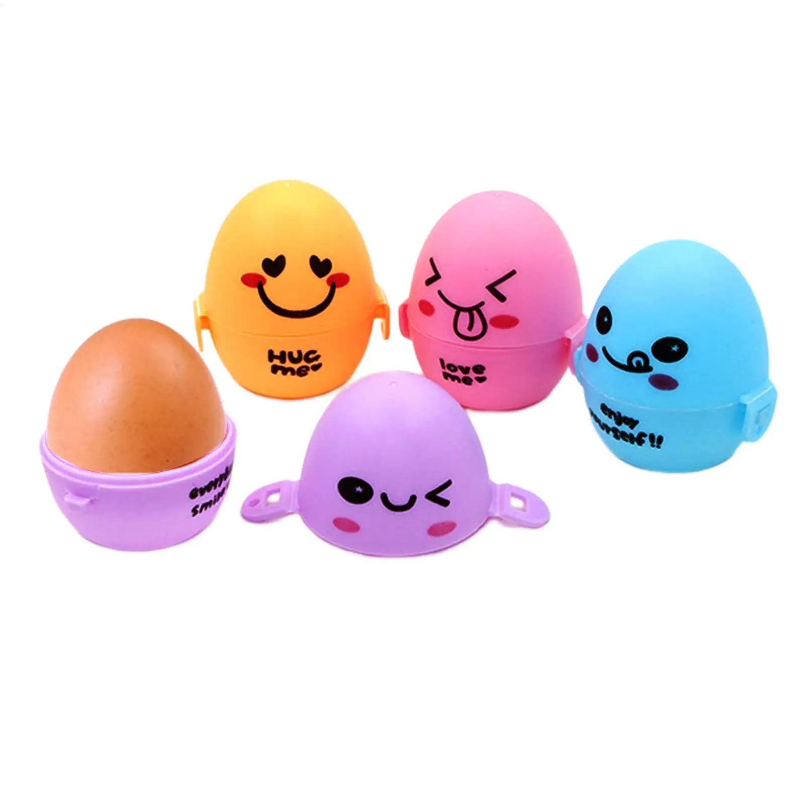 Cartoon Egg Carton Egg Holder Container Portable Lightweight Egg Case For Outdoor Camping Picnic School Commuting Kitchen Travel