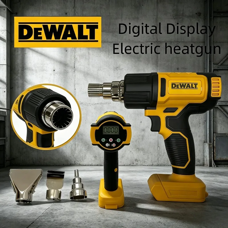 

Беспроводной термофен DEWALT (только инструмент), для термоусадочной пленки, промышленный электрический пистолет для горячего воздуха, работает от аккумулятора DEWALT