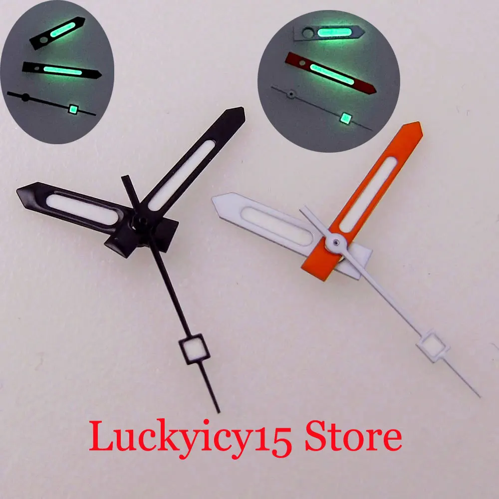 Accessory Needles Black/Orang Hands Green Luminous Fit NH35A NH36A NH70 NH38A SKX SRP 7S26 4R35 4R36 6309 7002 7009 ETA2824 PT