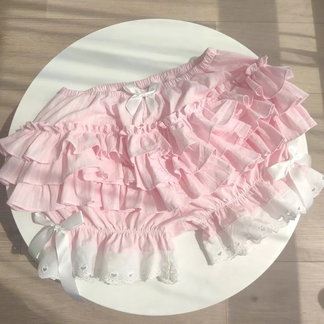 Petticoat Women Retro Classic Elegant Vintage Подъюбник Rose Lace Layered Ruffle Bowknot Elastic Waist Mini Frilly Hem Grace