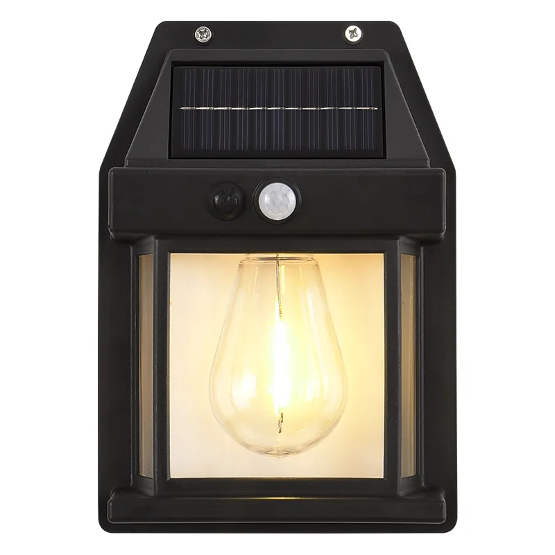 

Outdoor Solar Wall Lights Solar Waterproof Brighter Porch Wall Square Lights Motion Sensor Front Fence Lantern Lights for Outsid