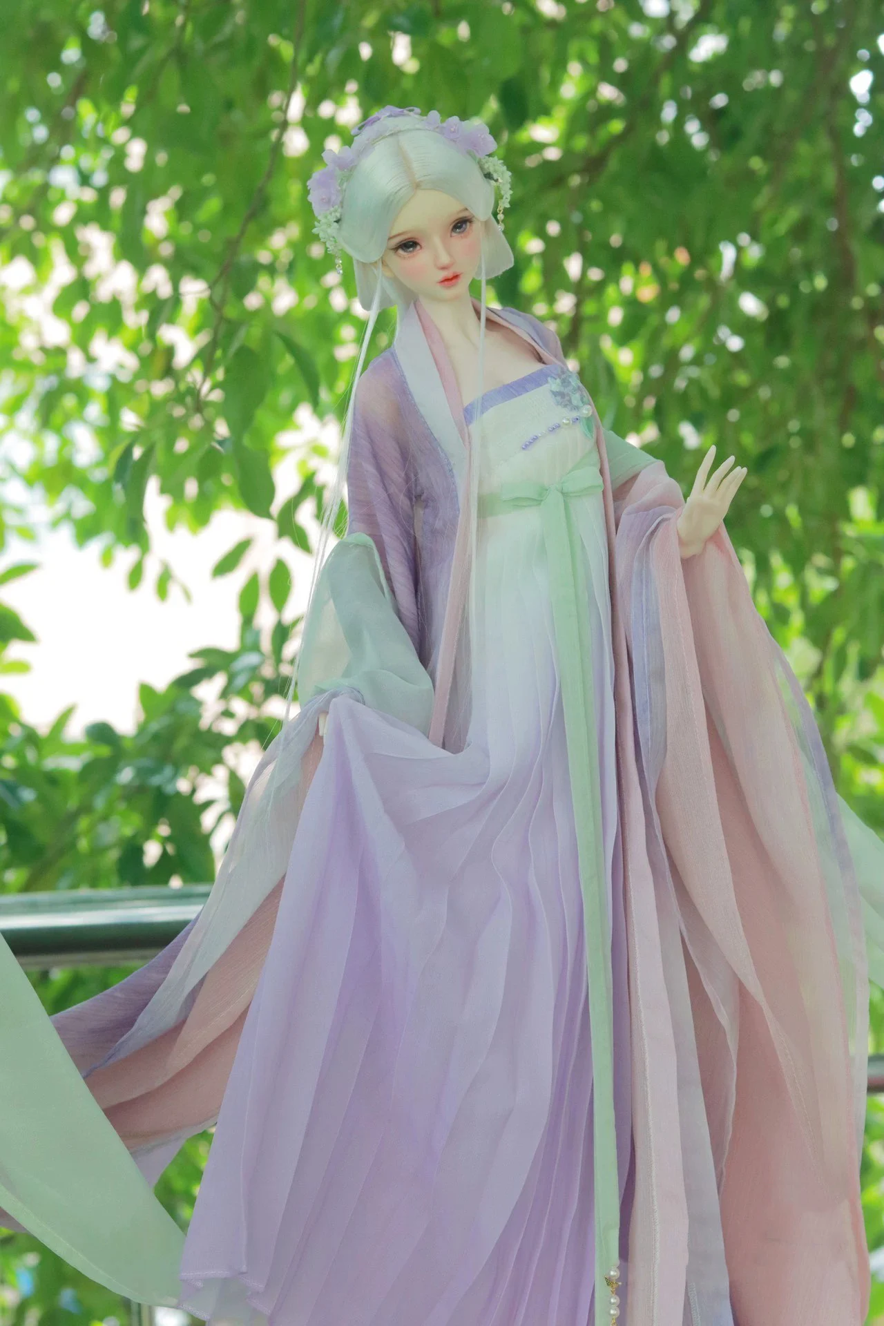 1/4 1/3 Scale BJD Ancient Costume Skirt Chinese Hanfu Long Robe Fairy Dress For BJD/SD MSD SD13 Big Girl Doll Accessories A2094