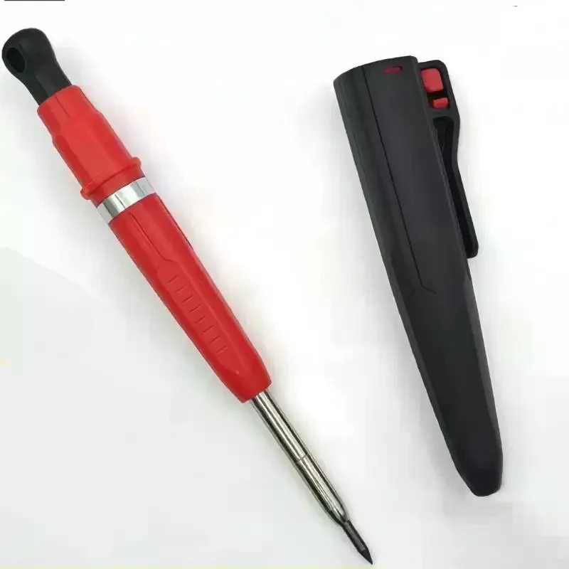 

Профессиональный дизайн, деревообрабатывающий маркер с глубокими отверстиями, карандаш, инструмент 2,8 мм, набор твердых плотницких карандашей, пластиковая крышка для ручки