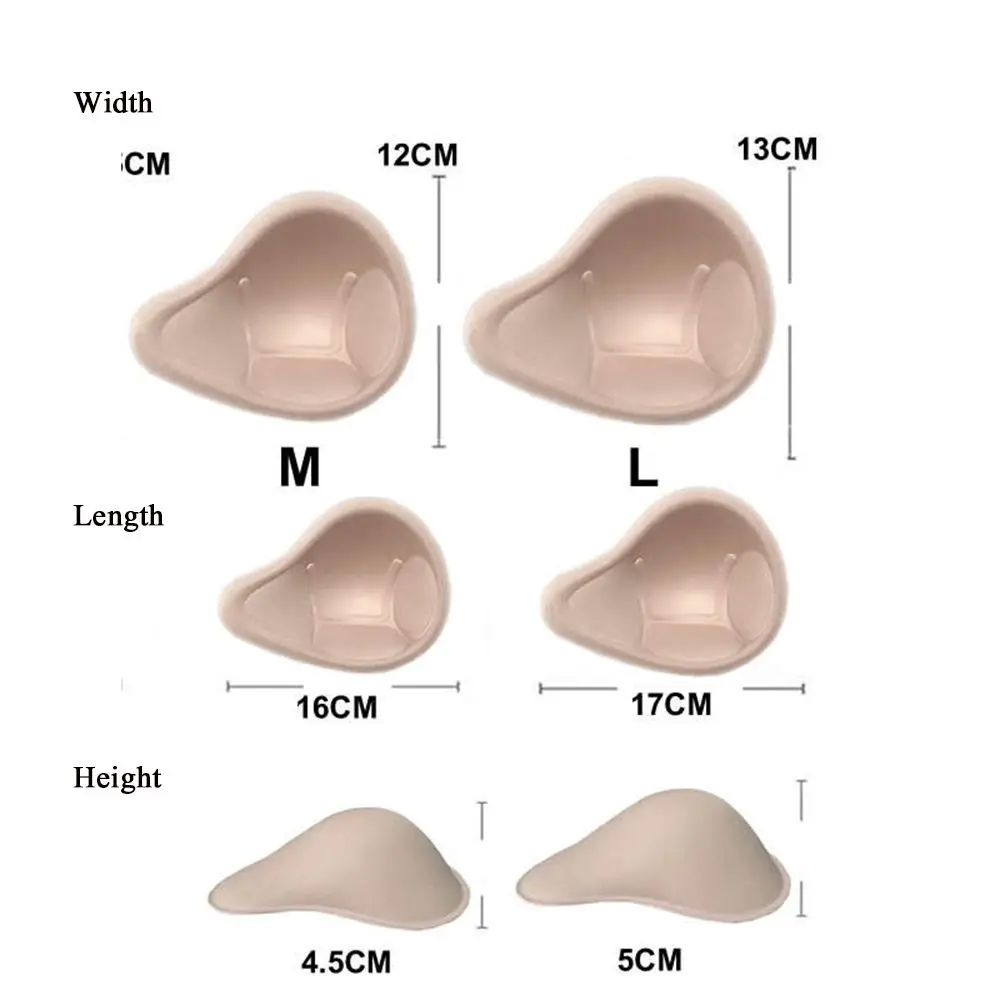 Bra Pads Triangle  Enhancer  Chest Cups  Inserts Chest  Sponge Pad Breast Bra