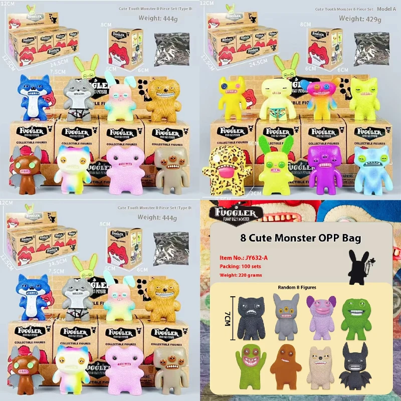 

Лидер продаж, слепая коробка Fuggler, забавные уродливые монстры, аниме-фигурки, украшения, брелки, куклы, фанаты, игрушки для детей, подарки