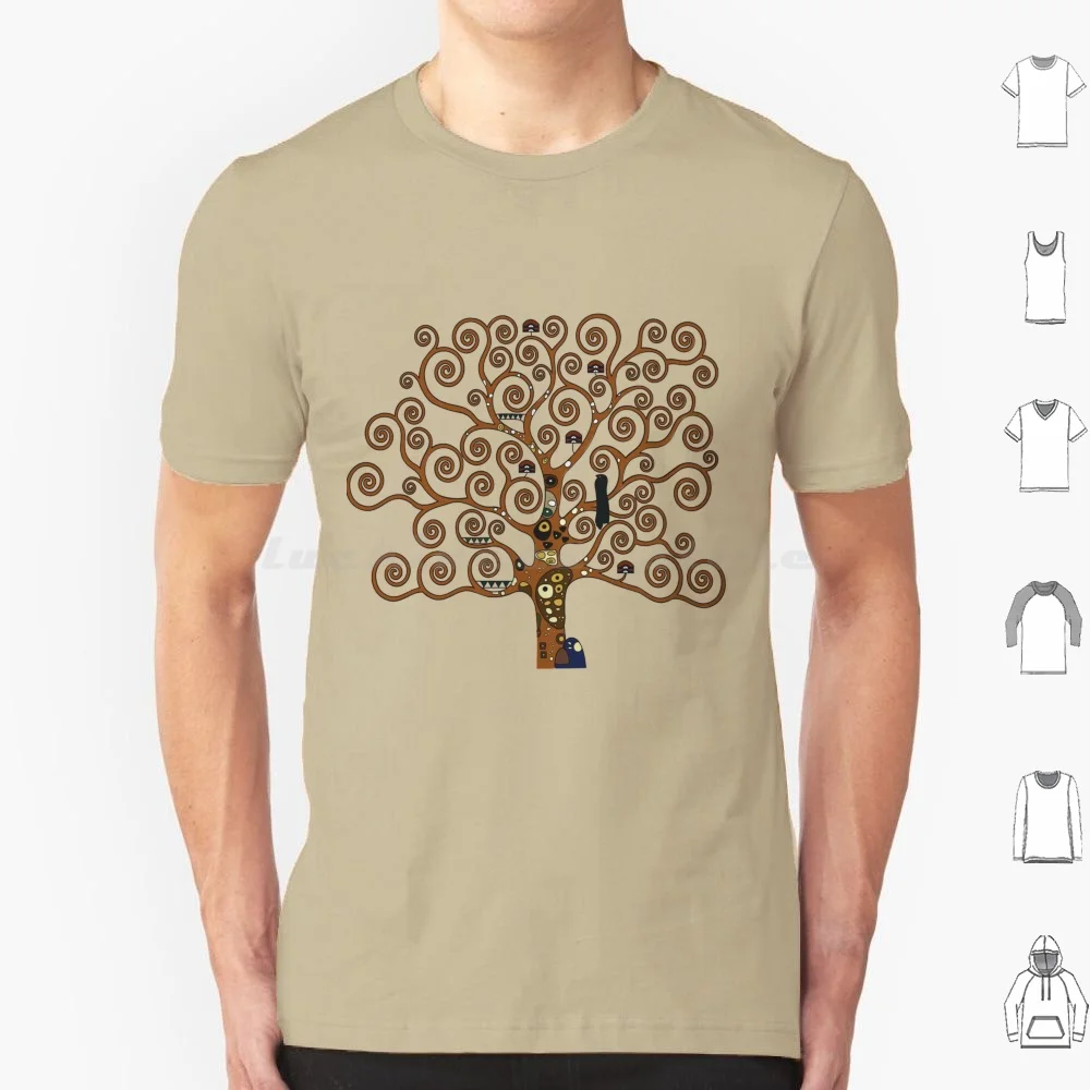 Camiseta con diseño del árbol de la vida de Klimt para hombres, mujeres y niños, 6xl, diseño del árbol de la vida, patrón del árbol, Gustav Klimt, simbolismo, simbolista