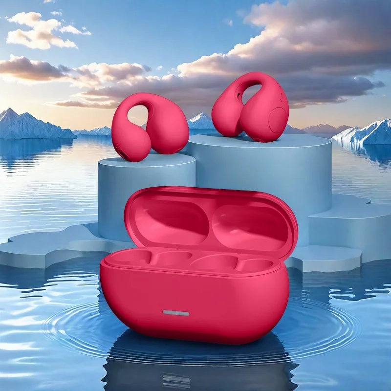 Auriculares Bluetooth TWS 5,3 auriculares inalámbricos de conducción de aire Clip oreja música cancelación de ruido llamada HD auriculares deportivos para juegos