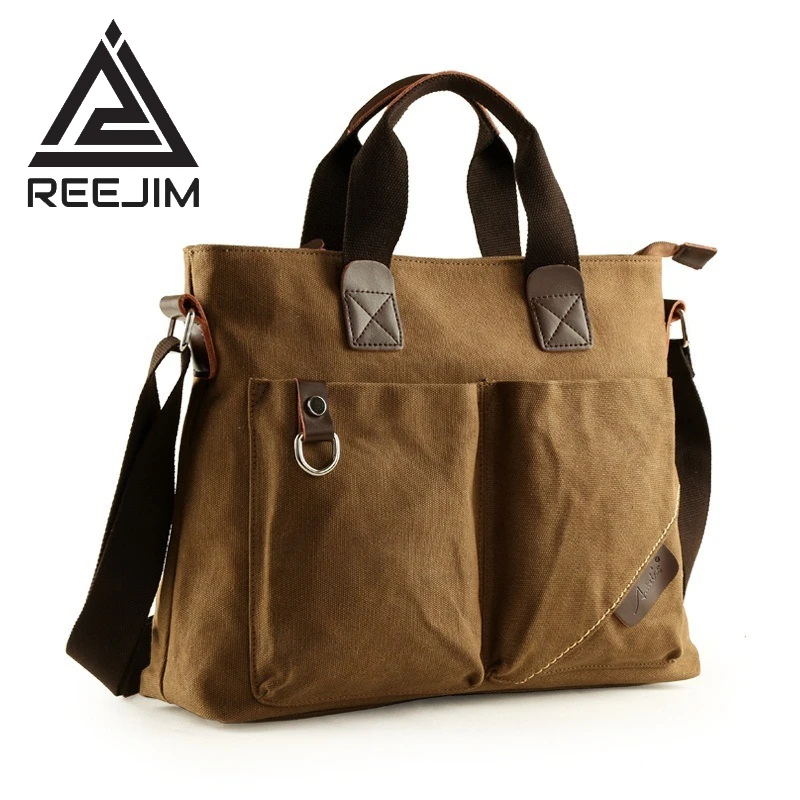 Men's business canvas handbag outdoor messenger bag Men's Messenger Crossbody Shoulder Bags Men Small Sling Packs Satchel Purse