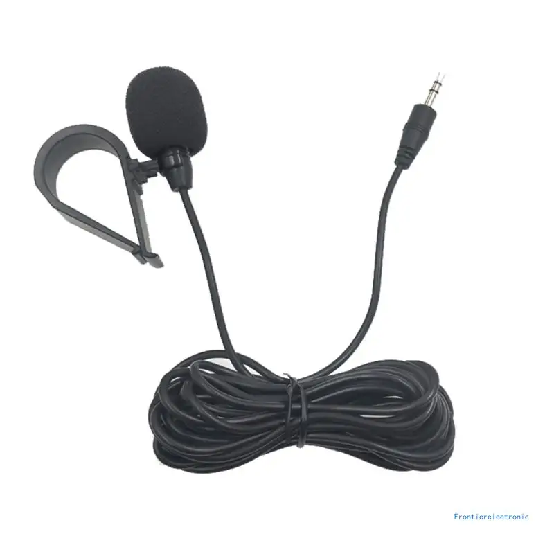 Replacement Microphone Mic 3.5mm Long Cable Assembly for All Car Stereo/Mono DVD Player Radio Navigation DropShipping