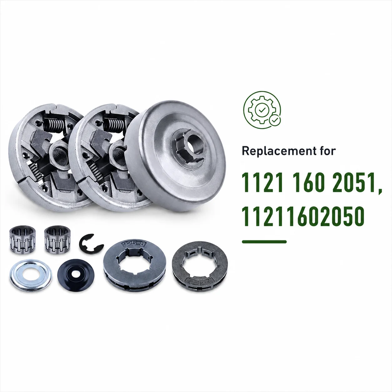 Replacement Clutch Drum Sprocket Kit Bearing For Stihl 024 AV 026 PRO MS240 MS260 MS260C MS261C 1121 160 2051 11211602050 Parts