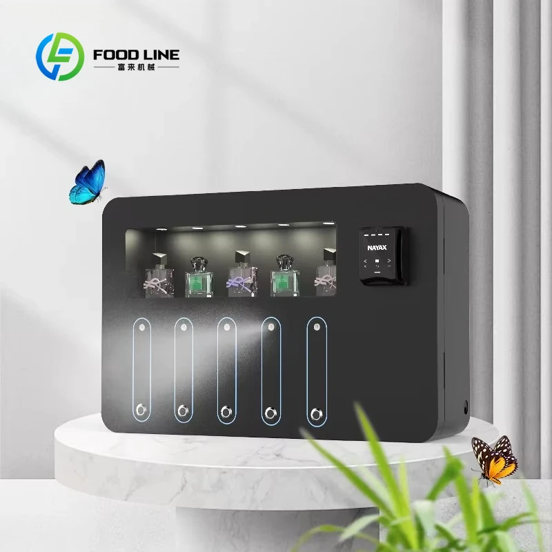 

Customized 24h Self Service Automatic Perfume Spray Vending Machine Wall Mounted Sprayer Dispenser For Sale Public Business Use
