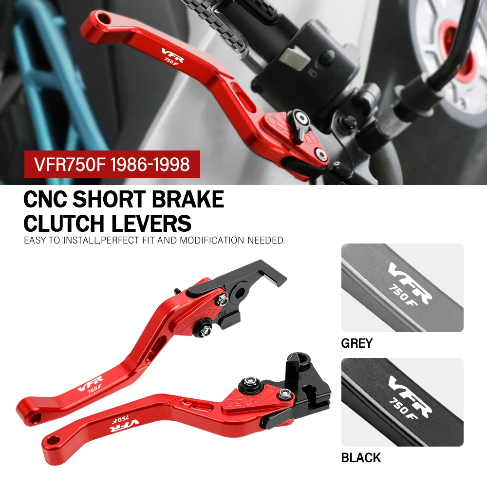 

For HONDA VFR750F 1986 1987 1988 1989 1990 1991 1992 1993 1994 1995 1996 1997 1998 CNC Adjustable Brake Clutch Levers Handle