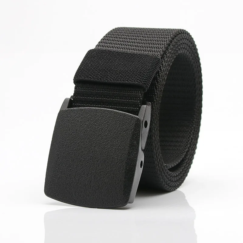 Leger Tactische Riem Voor Mannen Militaire Automatische Zelfgeknikte Heren Nylon Riem Canvas Outdoor Jagen