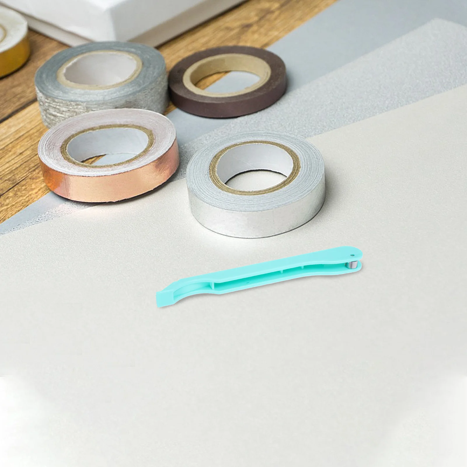 Portable Stained Glass Foiling Tool Precision Cutting Copper Foil Tape Applicator For Glass Crafts Burnisher Handheld