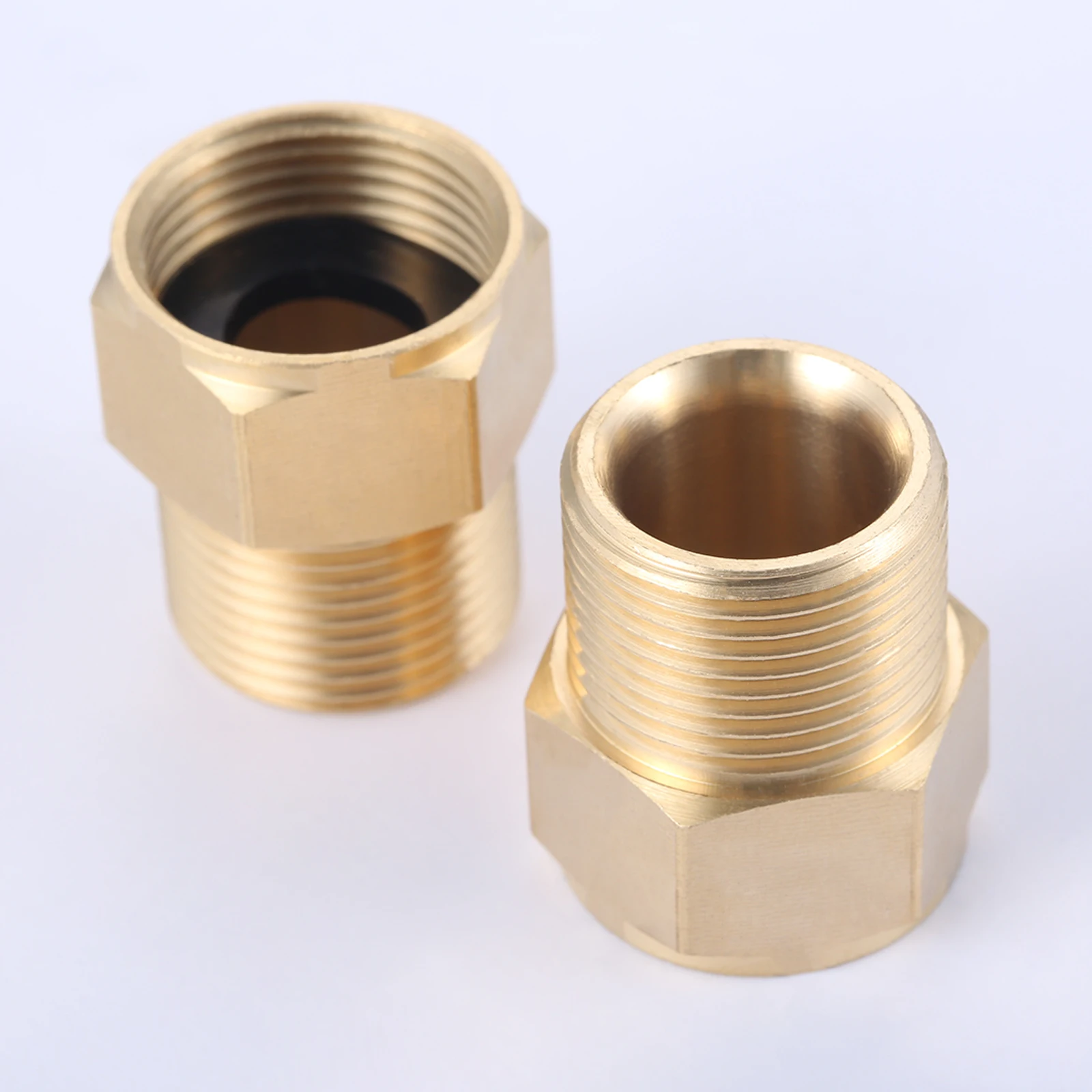 Brass Water Gun Connector M22 Male X M22 Female Hose Coupling Adapter Quick Fitting for HD HDS High Pressure Spray Washer Nozzle