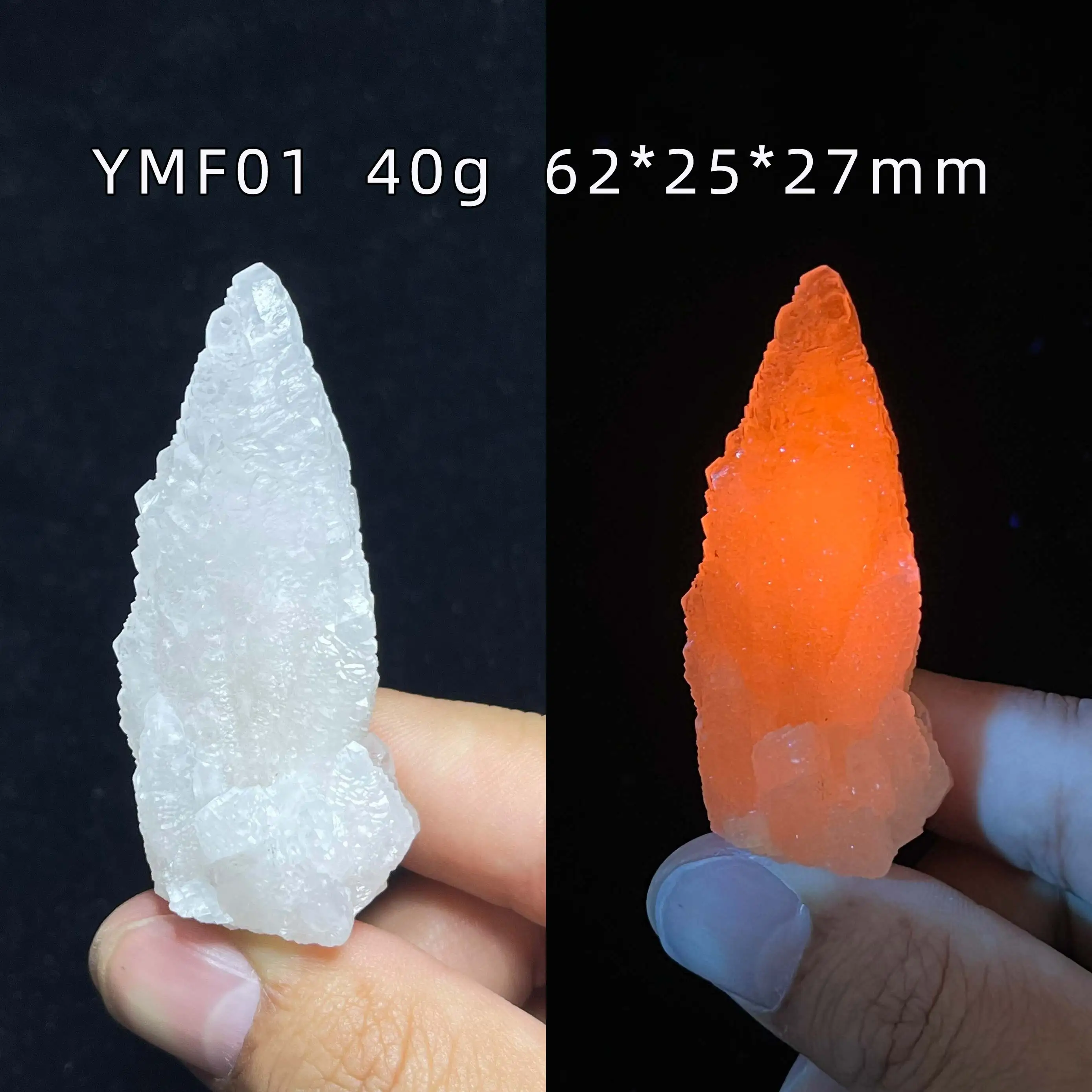 Natural white Calcite mineral specimen + healing quartz crystals and stones rock gemstone