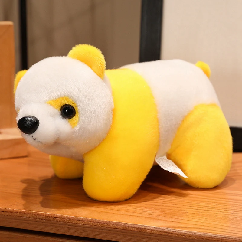 Panda Plush Toy Doll, Internet-Famous Crooked-Neck Cute Children's Toy, Lying Bear Doll, Birthday Gift
