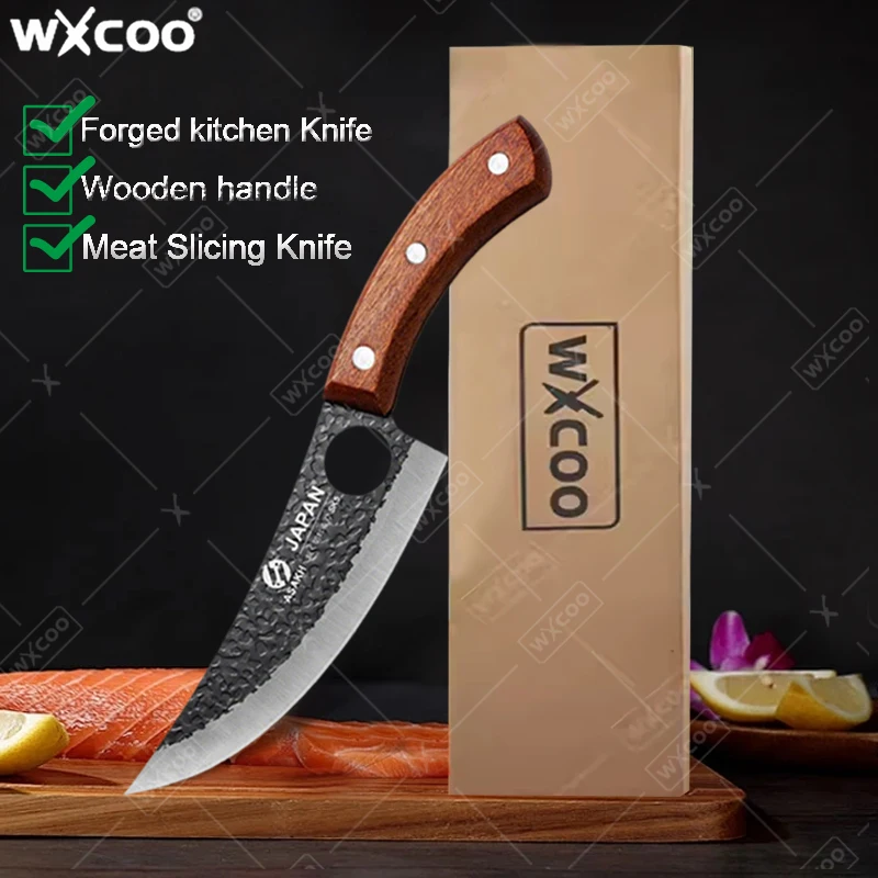 Cuchillo de cocina profesional para deshuesar, cuchillo de carnicero forjado a mano, cuchillo de cocina para cortar frutas y verduras