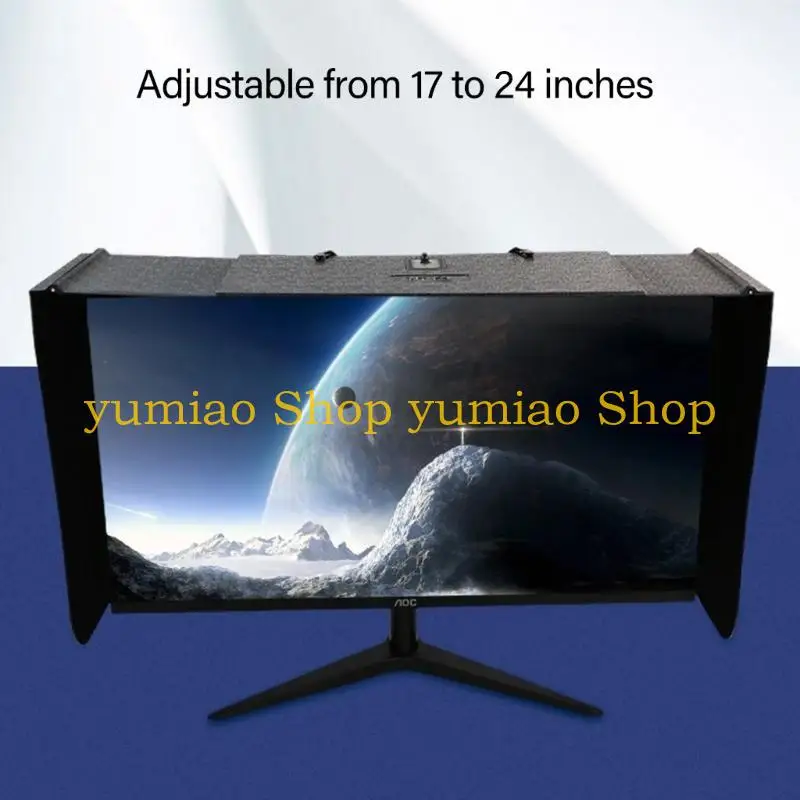 587b 27 pouces moniteur d'affichage Hood Sunshade Screen Visors Visors moniteur réglable Hood