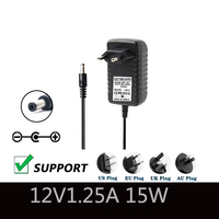 12V 1.25A Power Charger 15W For Amazon Alexa Adapter For Echo Dot 3Rd Generation Echo Dot 4Th Generation Echo Show 5 DC4.0*1.7MM