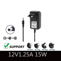 12V 1.25A Power Charger 15W For Amazon Alexa Adapter For Echo Dot 3Rd Generation Echo Dot 4Th Generation Echo Show 5 DC4.0*1.7MM