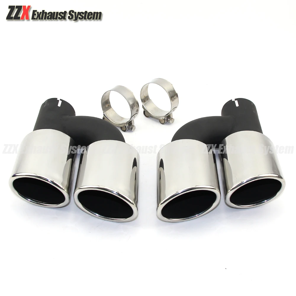 

Accessories Stainless Steel Car Rear Exhaust pipe Muffler Tip CLAMP type fit for Audi A4 A5 A6 A7 to modify S4 S5 S6 S7