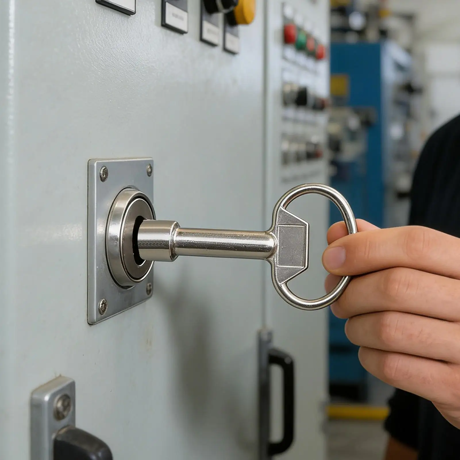 Electrical Cabinet Key Metal Triangle Wrench Gas Water Meter Panel Lock Key for Valve Spigots Cupboard Security Box HVAC Unit