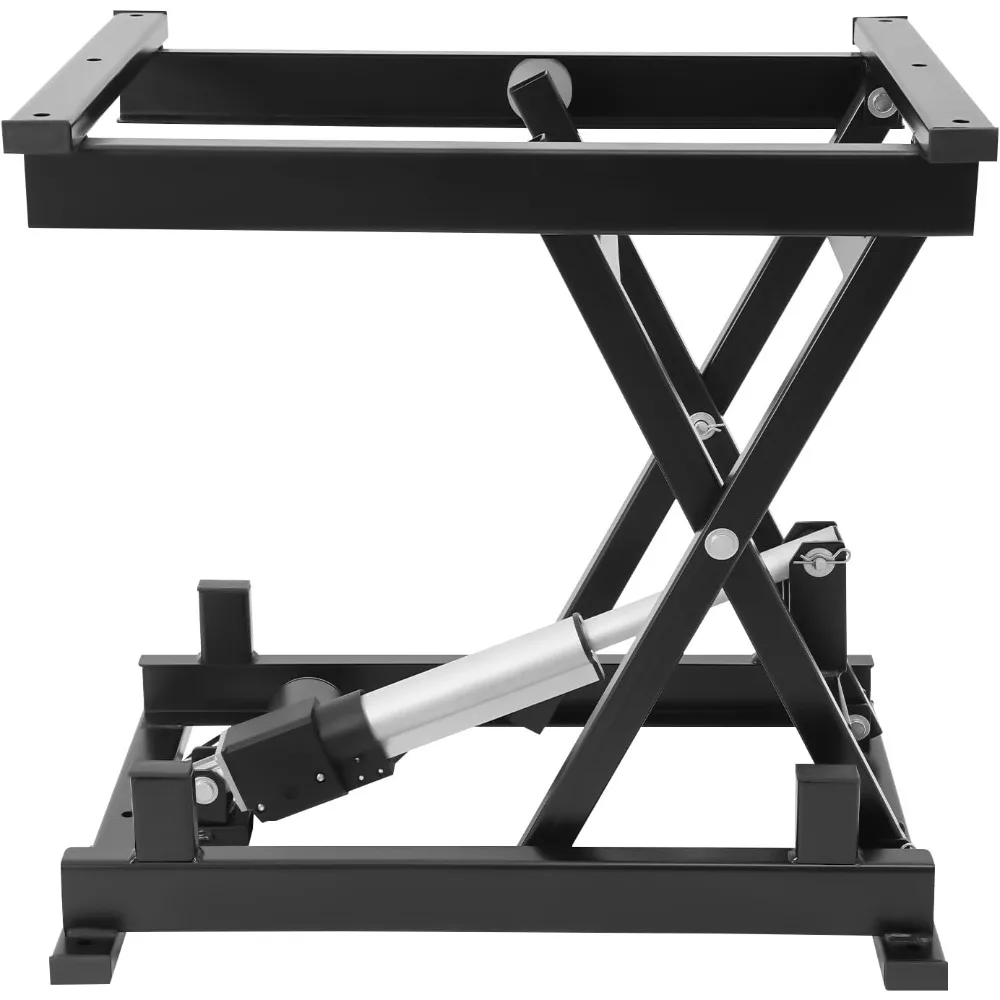 Tavolo elevatore elettrico a forbice con telecomando, tavolo elevatore idraulico a forbice singola con capacità di 250 libbre, altezza di sollevamento 8,27-22,83 pollici