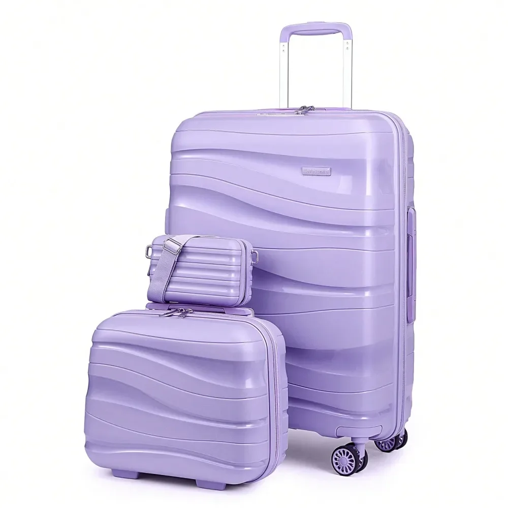 

Чемодан Joyway для ручной клади из полипропилена с колесами-спиннерами, 22x14x9, одобренный авиакомпаниями, на колесиках, чемодан-тележка