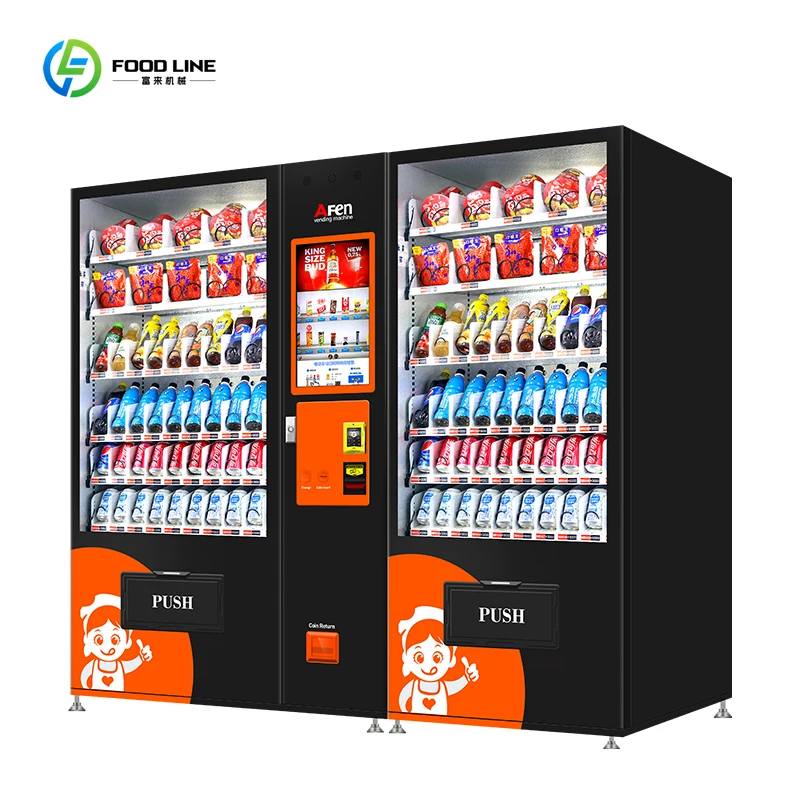 

Large Capacity Double Cabinet Vending Machine Automatic Combo Snack Vending Machine