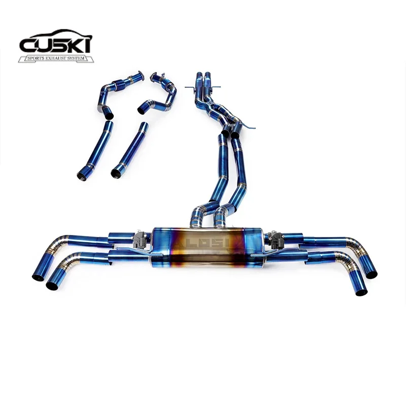 High performance exhaust components suitable for Audi RSQ8 4.0tt 2019-2023 front grille valve cat back full exhaust system