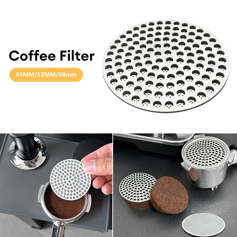 

Reusable Coffee Filter Screen 51/53/58mm Heat Resistant Mesh Screen Espresso Coffee Making Puck Screen Home Barista Accessories