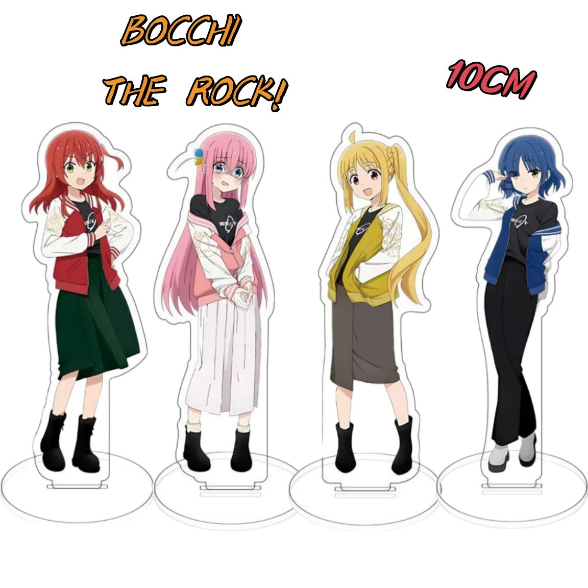 10CM Anime BOCCHI THE ROCK! Figures Gotoh Hitori Cosplay Acrylic Stand Model Plate Desk Decor Standing Sign Fans Christmas Gifts