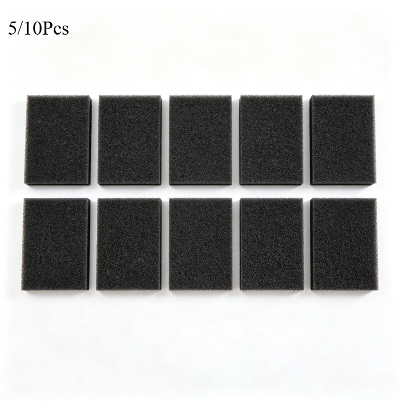5/10Pcs Activated Carbon Filter Sponge 13×13×1cm Black Fit for 493 Solder Smoke Absorber ESD Fume Extractor Replacement Parts