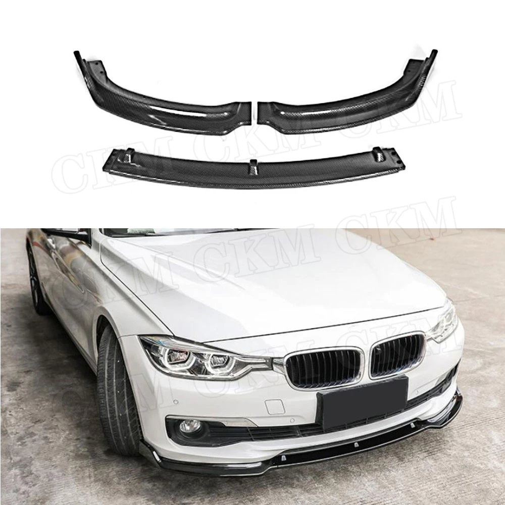 

Gloss Black Front Bumper Lip Spoiler for BMW 3 Series F30 F35 Standard Bumper 2012-2018 Head Bumper Chin Guard