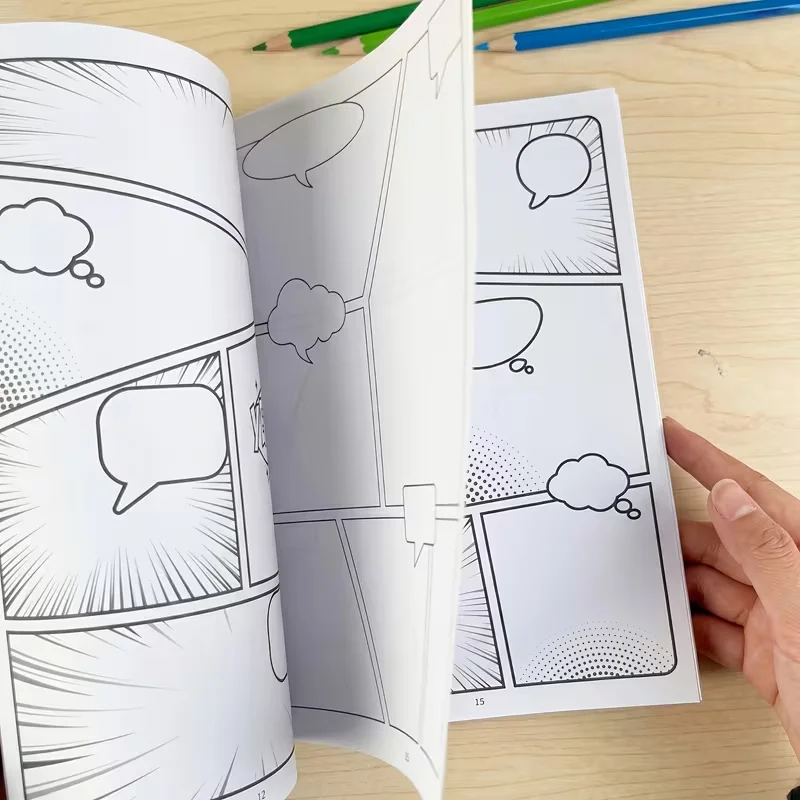 Blank Comic Sketchbook: DIY Comic Strips with POW! BANG! – Creative Storytelling for All Ages