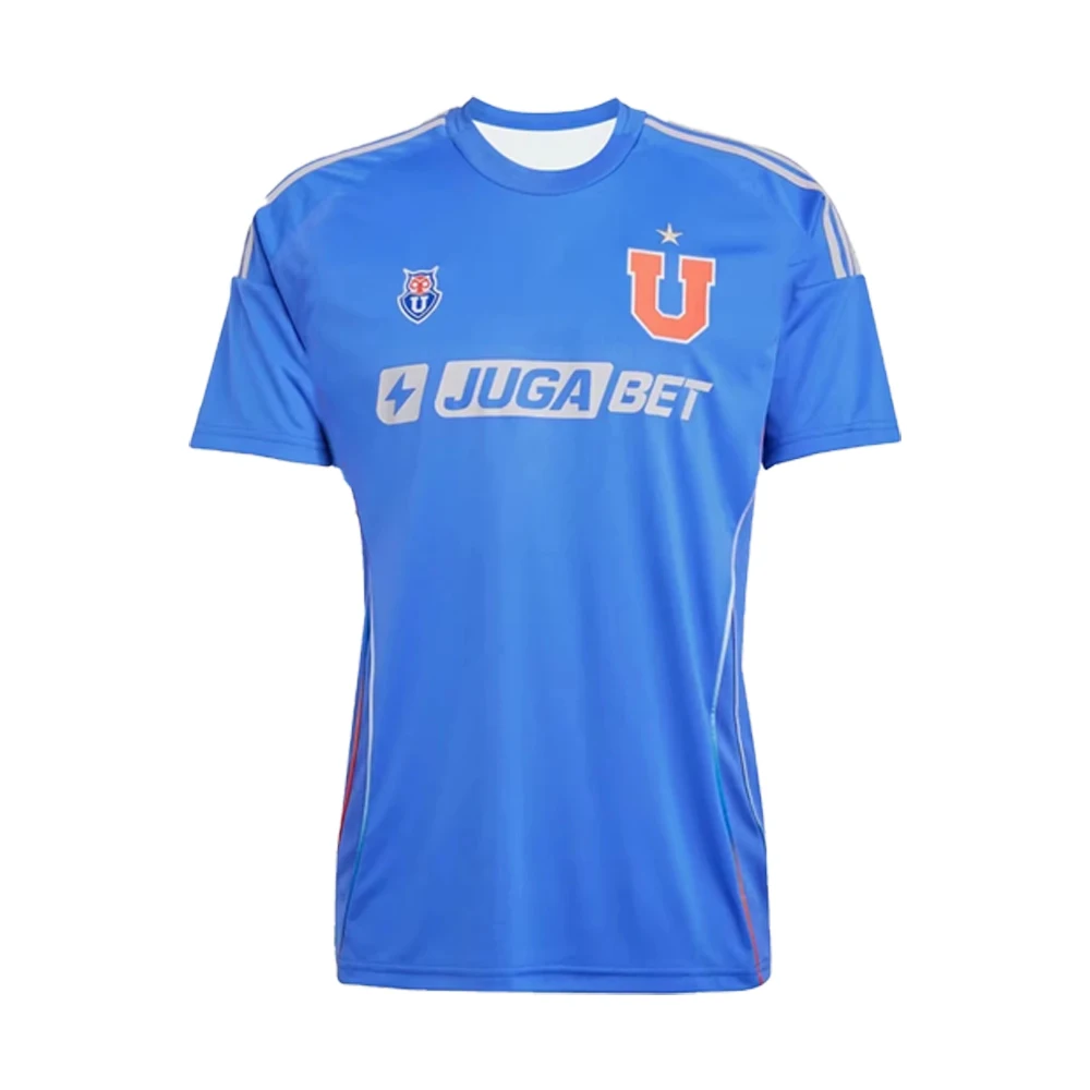 2025 الصيف تشيلي الرجال كلية قصيرة الأكمام ثلاثية الأبعاد مطبوعة لكرة القدم جيرسي قميص الكبار سريعة الجافة التدريب كرة القدم تي شيرت