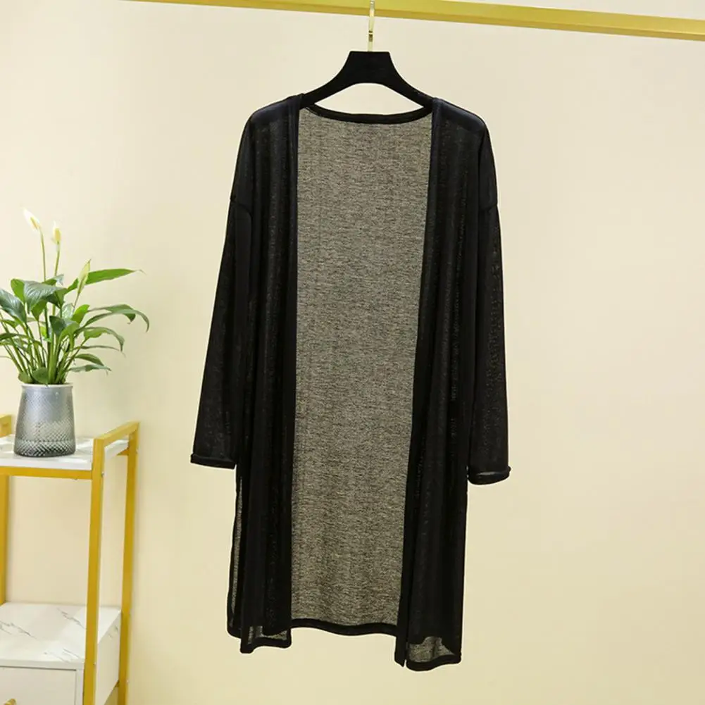 

Повседневное пальто, женские топы, дышащие женские топы, стильный женский кардиган без воротника с длинным рукавом и солнцем, повседневный натуральный