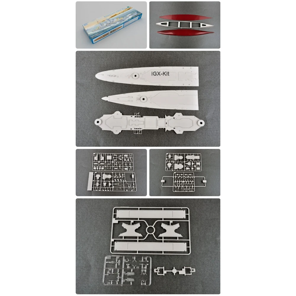 

Trumpeter 05346 1/350 Scale German Heavy Cruiser Blucher Battleship Ship Assembly Plastic Model Building Kit